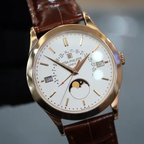 Patek Philippe Perpetual Calendar 5496R-001 39.5mm Rose gold Silver 2