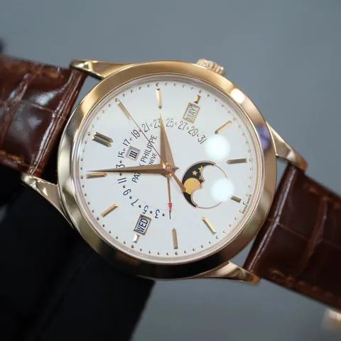 Patek Philippe Perpetual Calendar 5496R-001 39.5mm Rose gold Silver 3