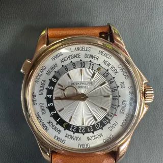 Patek Philippe World Time 5130R-001 Rose gold Silver