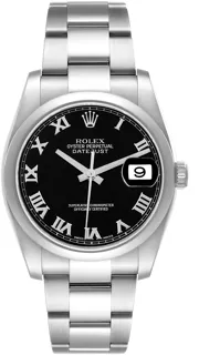 Rolex Datejust 36 116200 Stainless steel Black