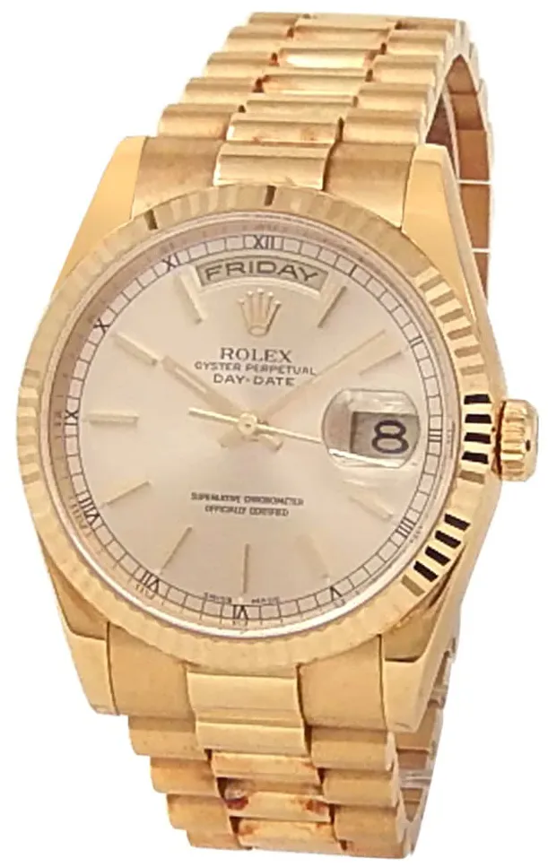 Rolex Day-Date 36 118238-0103 36mm Yellow gold Champagne