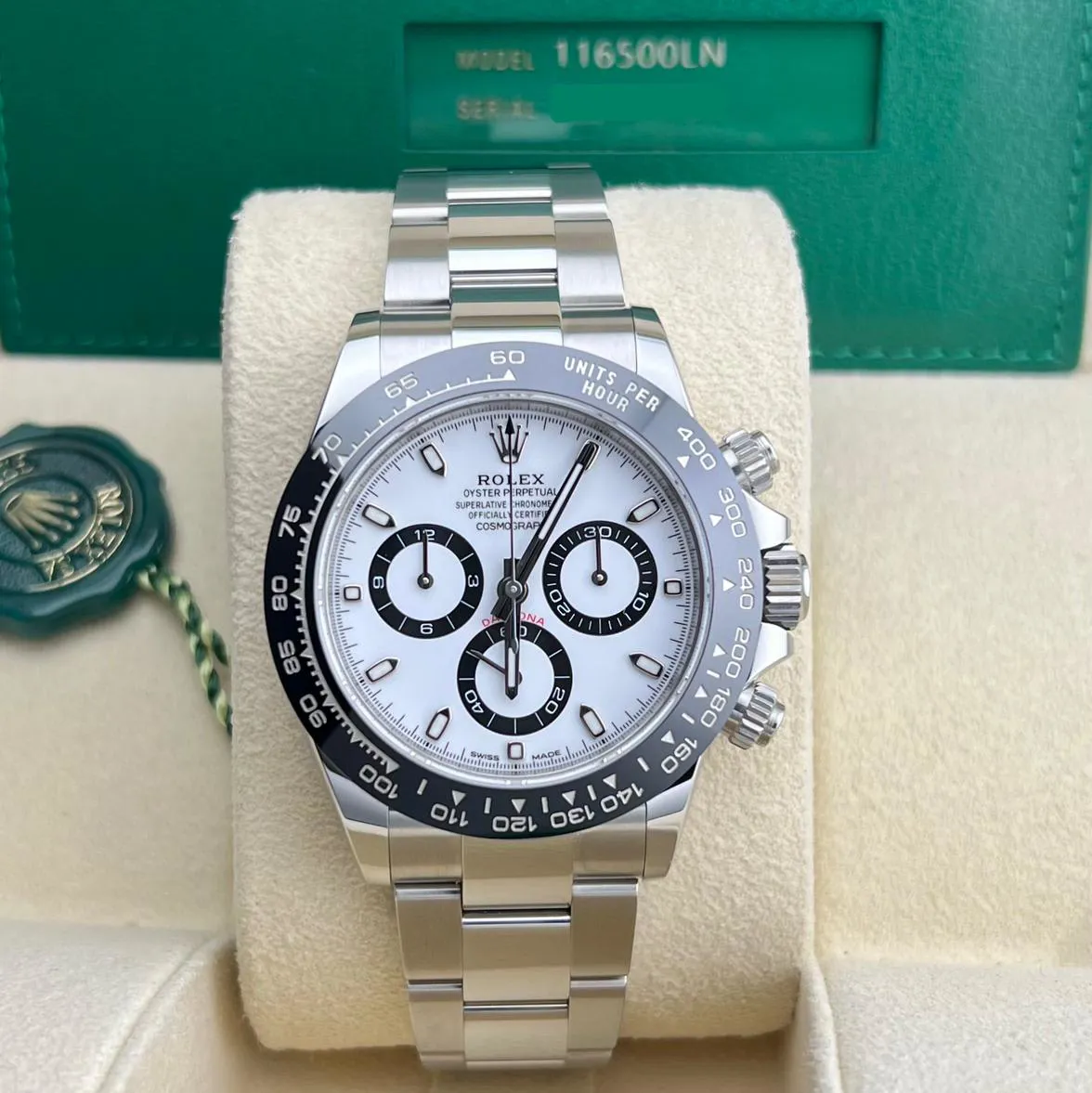 Rolex Daytona 116500LN-0001 40mm Stainless steel White