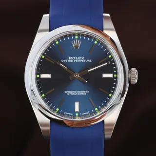 Rolex Oyster Perpetual 114300-0003 Stainless steel Blue