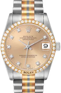 Rolex Day-Date 68149 White gold Champagne