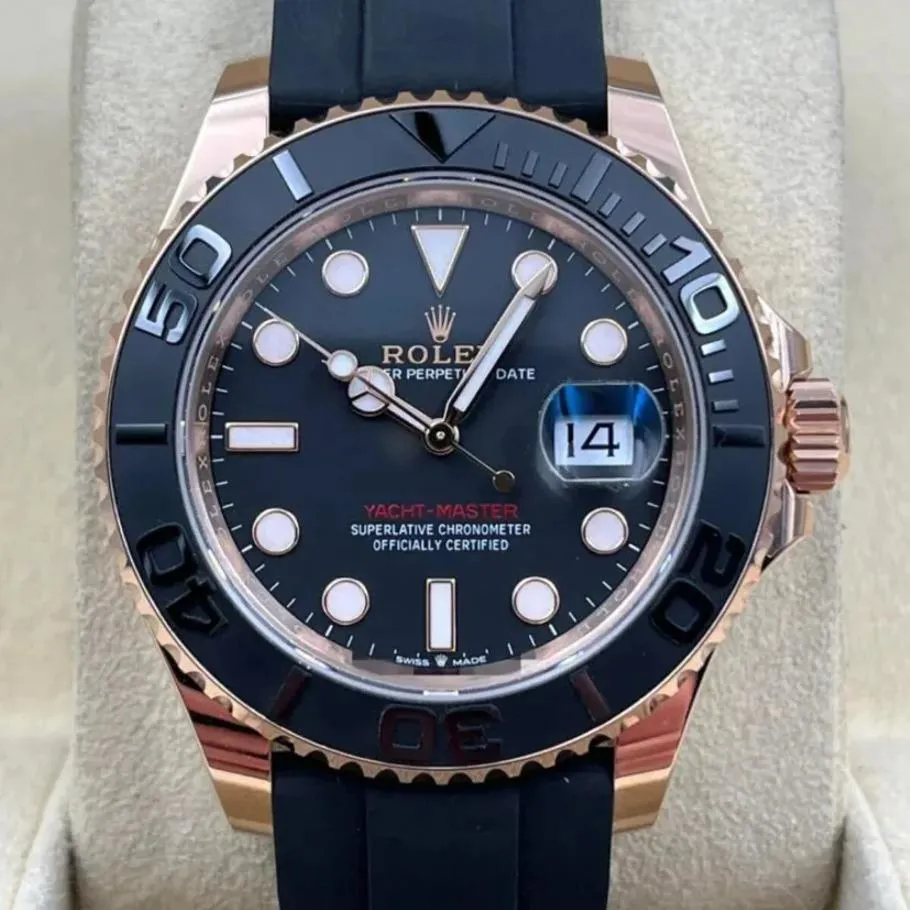 Rolex Yacht-Master 126655-0002 40mm Everose gold Black 1