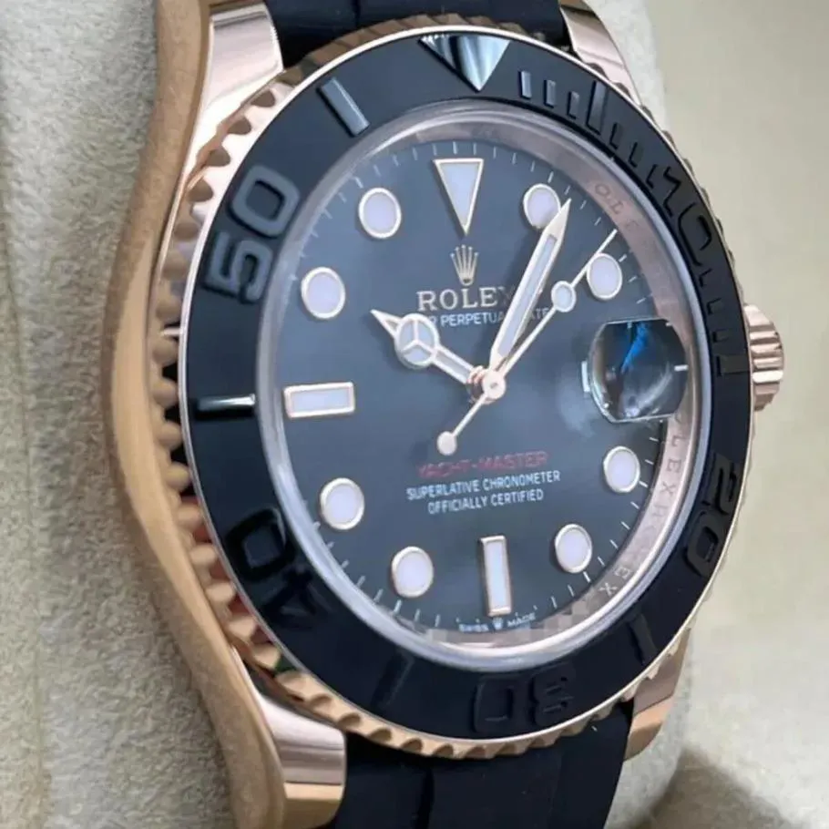 Rolex Yacht-Master 126655-0002 40mm Everose gold Black 3