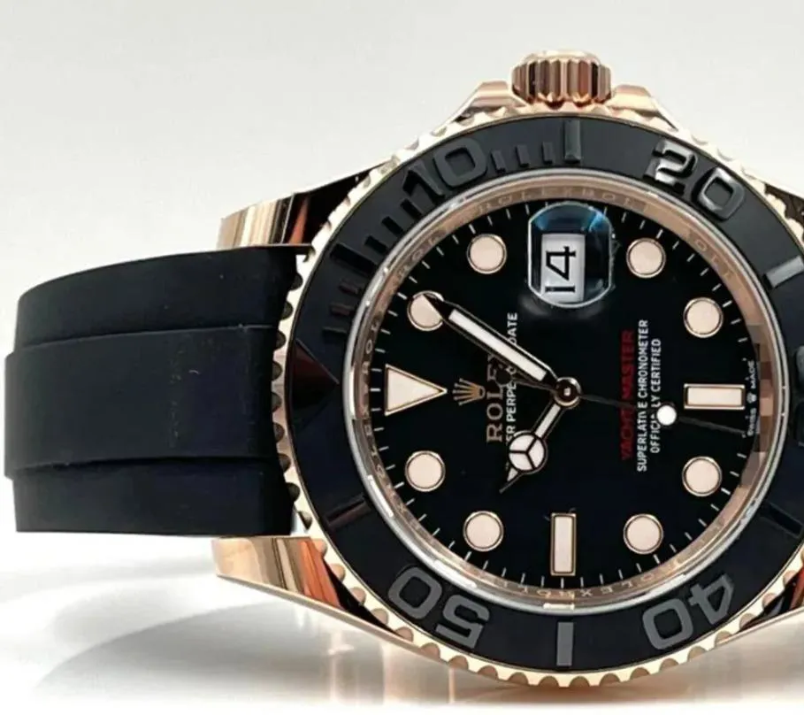 Rolex Yacht-Master 126655-0002 40mm Everose gold Black 4