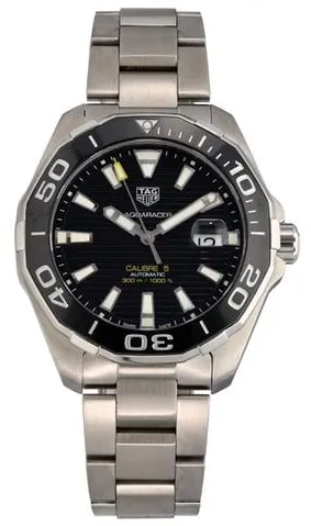 TAG Heuer Aquaracer WAY201A 43mm Stainless steel Black