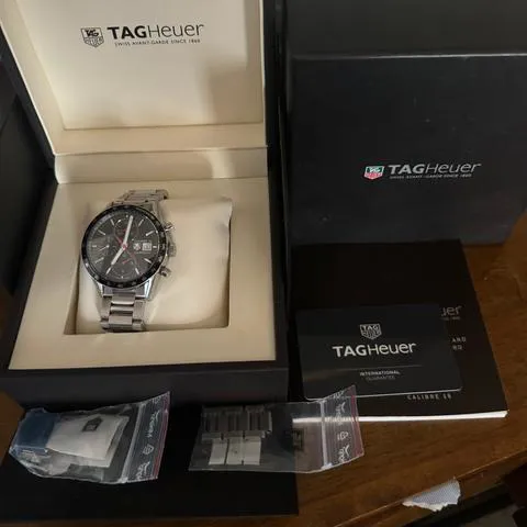 TAG Heuer Carrera Calibre 16 CV201AK.FT6040 41mm Stainless steel Black 4