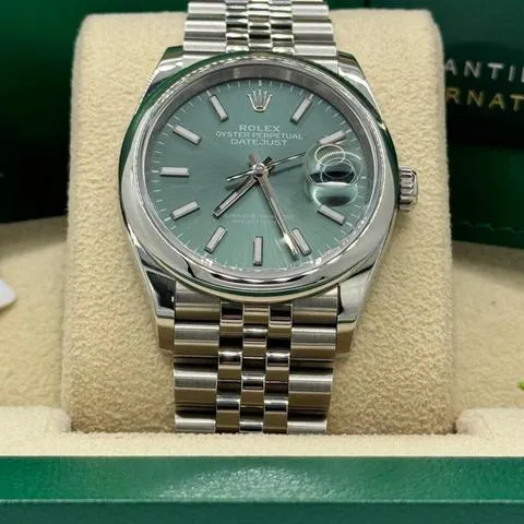 Rolex Datejust 36 126200 36mm Stainless steel Green 4