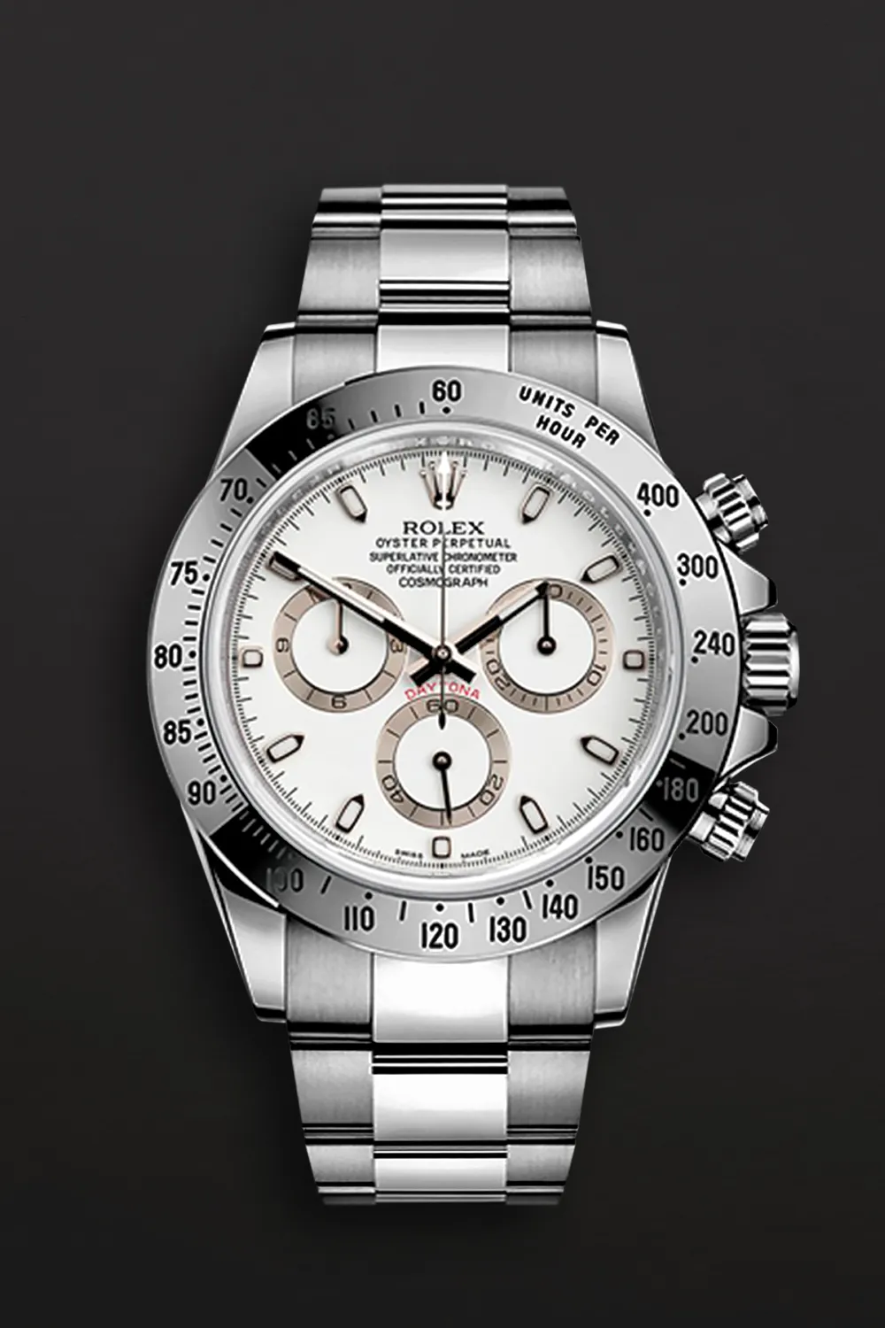 Rolex Daytona 116520 40mm Stainless steel White