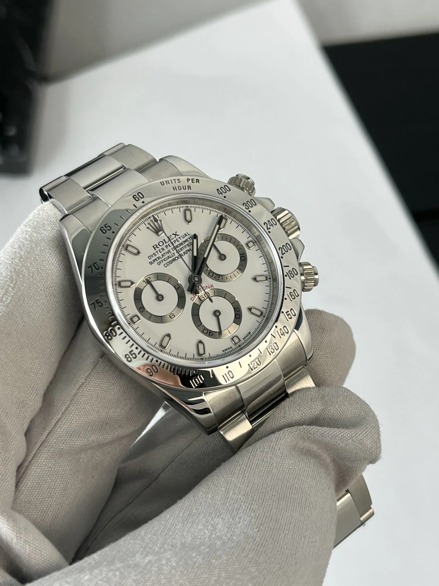 Rolex Daytona 116520 40mm Stainless steel White 1