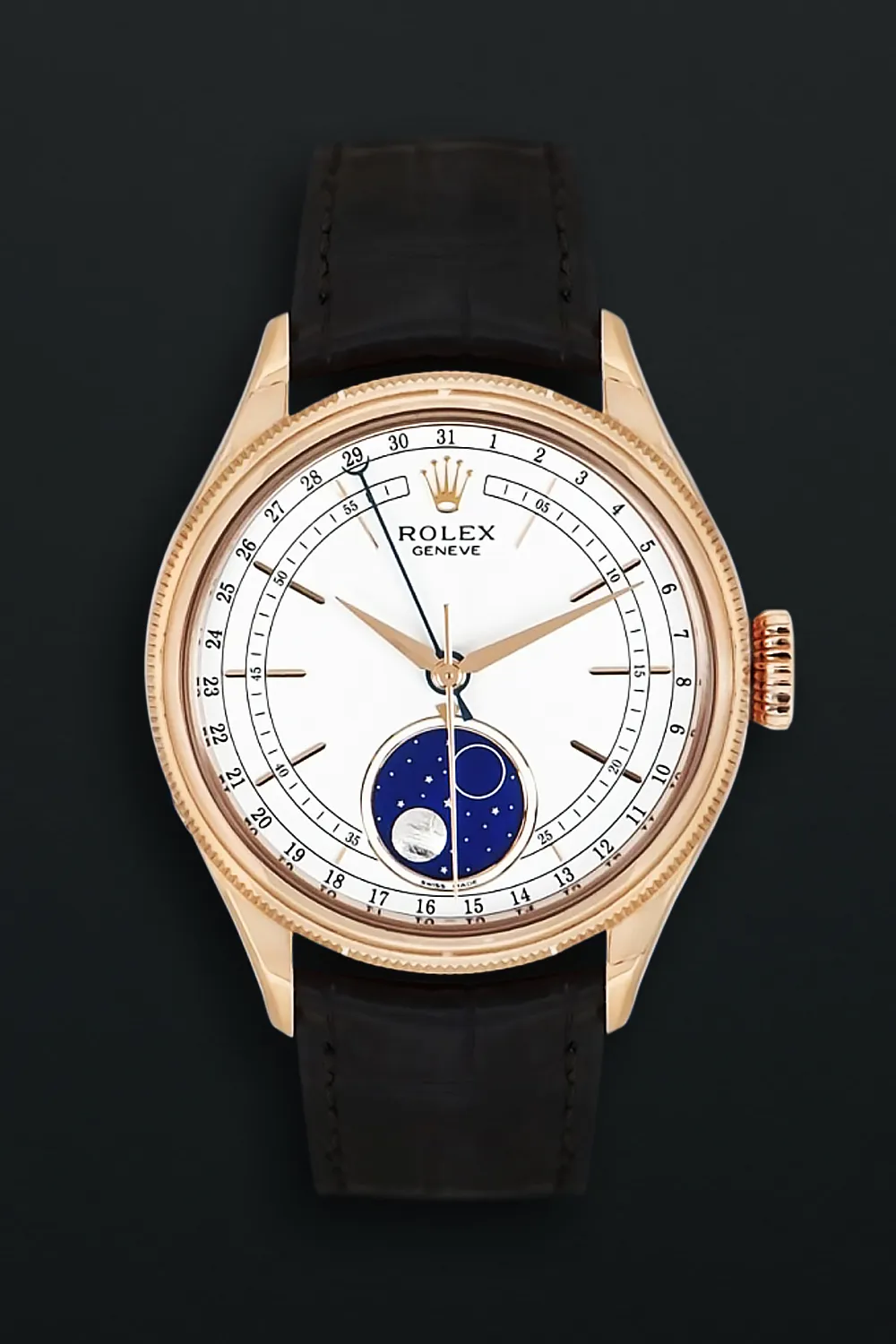 Rolex Cellini Moonphase 50535 40mm Rose gold White