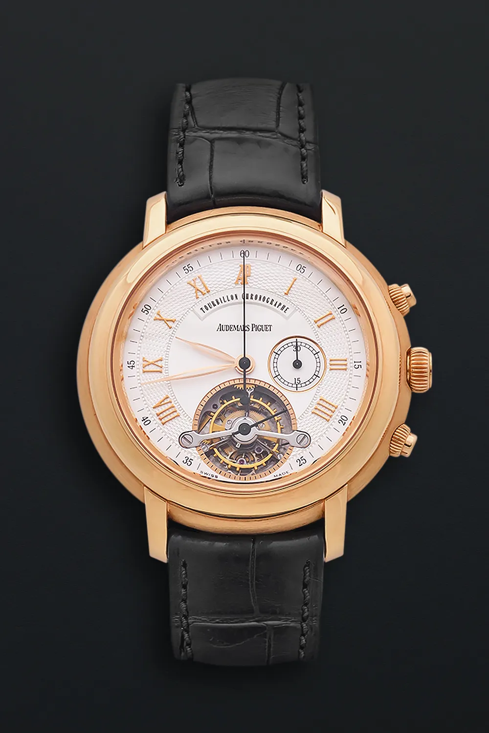 Audemars Piguet Jules Audemars Tourbillon 25909OR.OO.0002CR.03 43mm Rose gold Silver