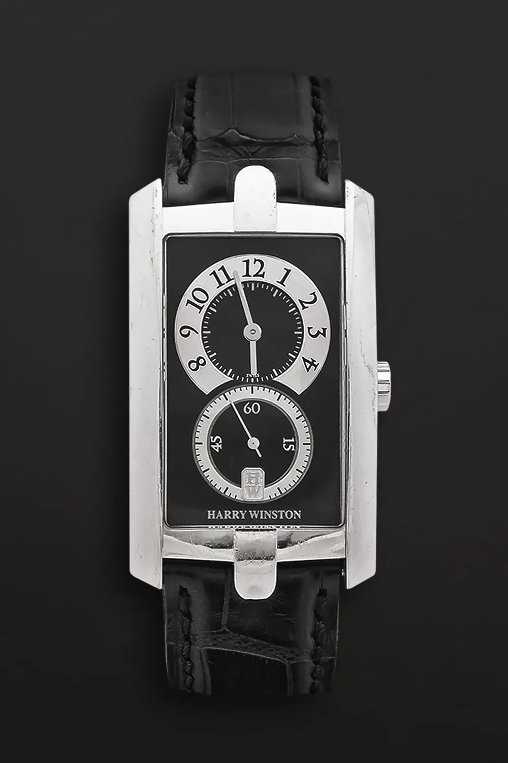 Harry Winston Avenue 330/UMW 26mm White gold Black