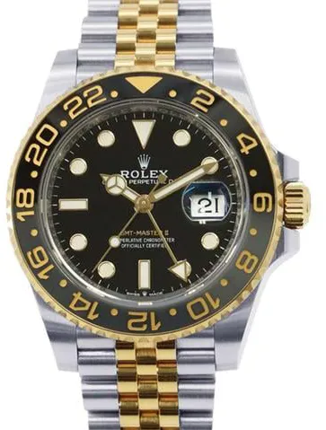 Rolex GMT-Master II 126713GRNR 40mm Yellow gold Black