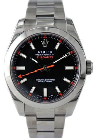 Rolex Milgauss 116400 40mm Stainless steel Black