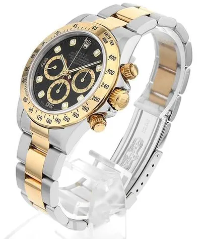 Rolex Daytona 16523G 40mm Yellow gold and Stainless steel Black 1