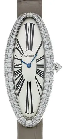 Cartier Baignoire Allongée WJBA0007 21mm White gold Silver