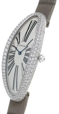 Cartier Baignoire Allongée WJBA0007 21mm White gold Silver 1