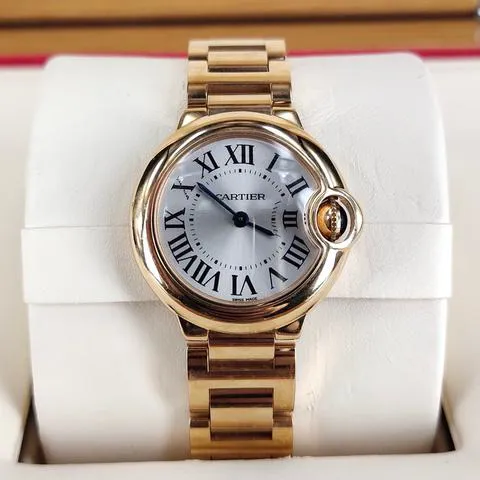 Cartier Ballon Bleu 28mm W69002Z2 28mm Rose gold White