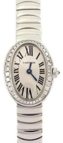 Cartier Mini Baignoire WB520025 18.5mm White gold Silver