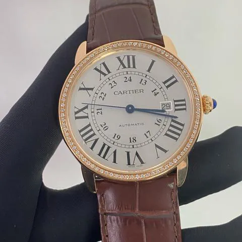 Cartier Ronde Solo de Cartier W6701009 42mm Rose gold Silver