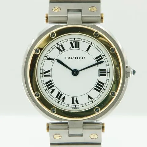 Cartier Santos 8191 27mm Yellow gold and Stainless steel White 1