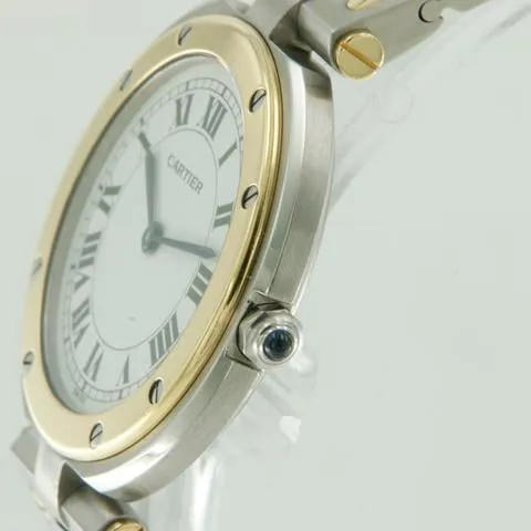 Cartier Santos 8191 27mm Yellow gold and Stainless steel White 2