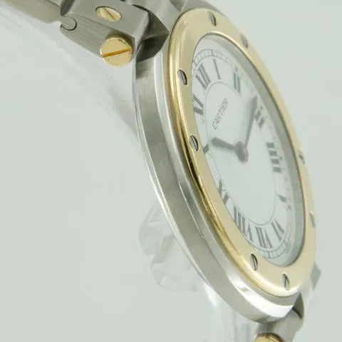 Cartier Santos 8191 27mm Yellow gold and Stainless steel White 3