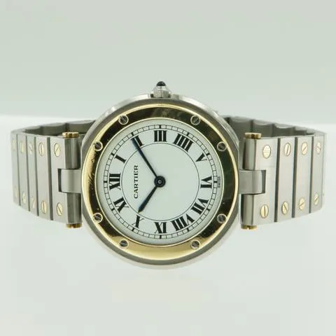 Cartier Santos 8191 27mm Yellow gold and Stainless steel White 10