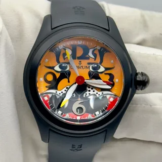 Corum Bubble 082.310.98/0371 Stainless steel and PVD Orange