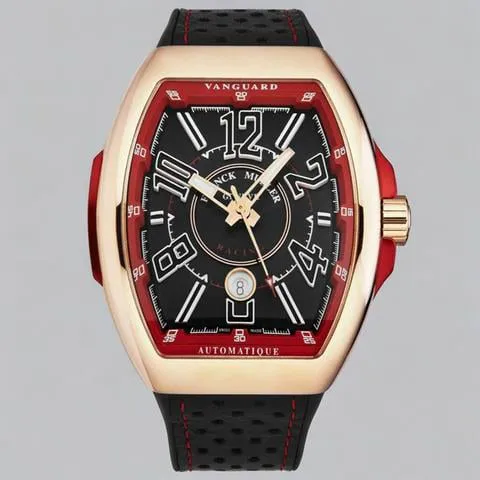 Franck Muller Vanguard V 45 SC DT RCG 5N (ER) 53.5mm Rose gold Black