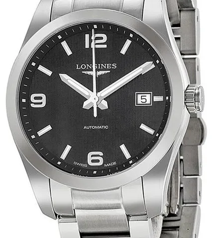 Longines Conquest L2.785.4.56.6 40mm Stainless steel Black