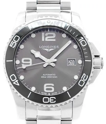 Longines HydroConquest L3.781.4.76.6 41mm Ceramic Gray