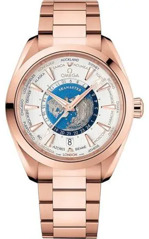 Omega Aqua Terra 220.50.43.22.02.001 43mm Rose gold Silver