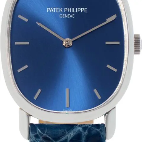 Patek Philippe Golden Ellipse 3548 27mm White gold Blue