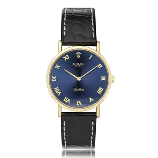 Rolex Cellini 5112 Yellow gold Blue