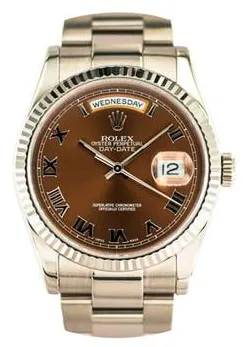 Rolex Day-Date 36 118239 36mm White gold Bordeaux