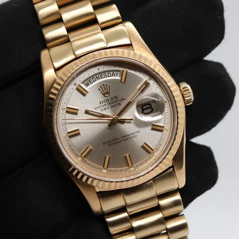 Rolex Day-Date 36 1806 36mm Yellow gold Silver