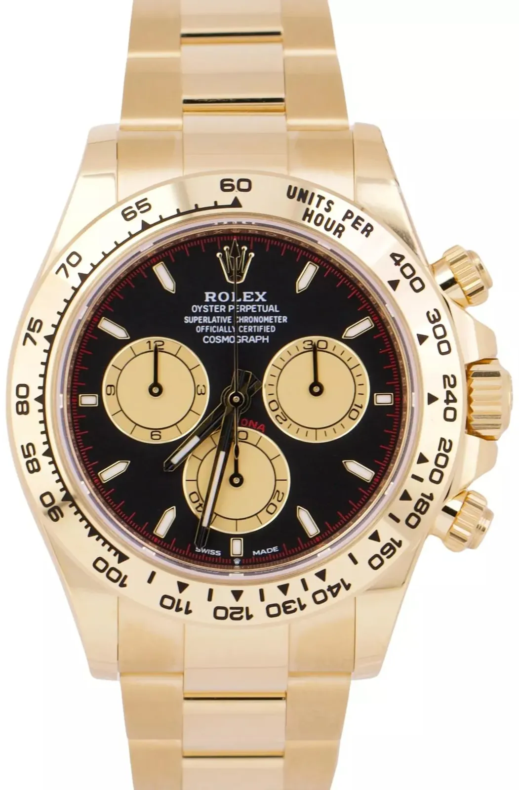 Rolex Daytona 126508-0002 40mm 18k yellow gold Black