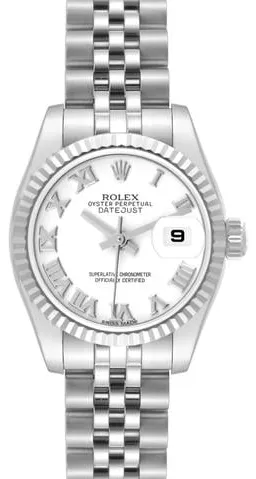 Rolex Lady-Datejust 179174 26mm Stainless steel White