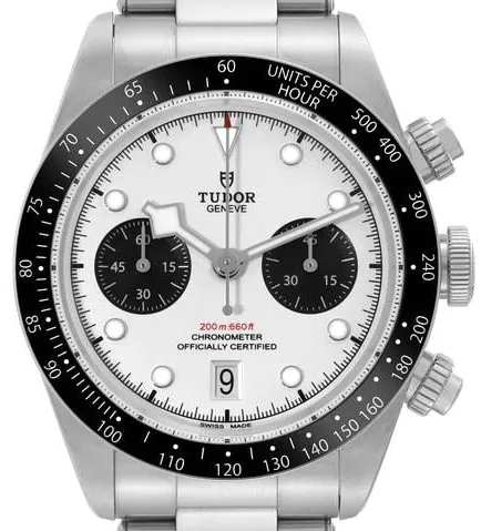 Tudor Black Bay Chronograph 79360 41mm Stainless steel Silver