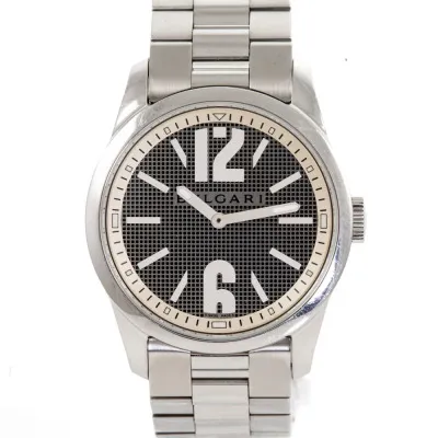 Bulgari Solotempo ST37S 37mm Stainless steel Silver