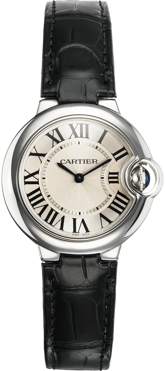 Cartier Ballon Bleu W6920086 33mm Stainless steel Silver Gray