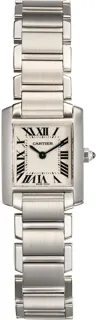 Cartier Tank Française W50012S3 White gold Silver Gray