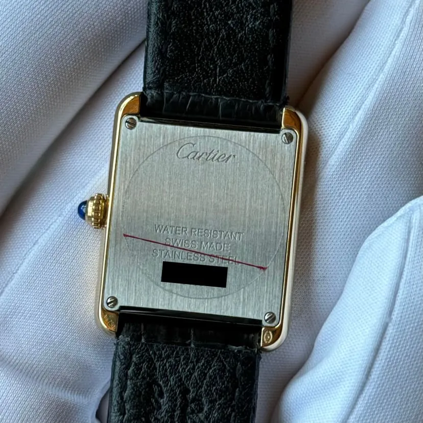 Cartier Tank Solo W5200002 24.4mm Yellow gold Silvered 3