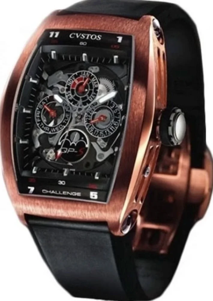 Cvstos Challenge QP-S RG 41mm Rose gold Transparent