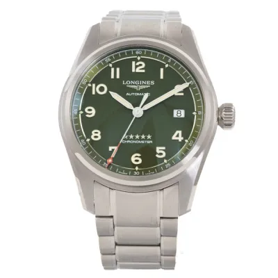 Longines Spirit L3.810.4.03.6 40mm Stainless steel Green