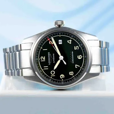 Longines Spirit L3.810.4.03.6 40mm Stainless steel Green 8